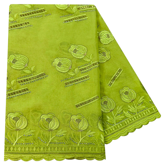 100% Cotton Fabric Rayon Cotton Thread Eembroidered Scarf Dubai Excellent Style African Women Hijab Muslim Scarf High Quality