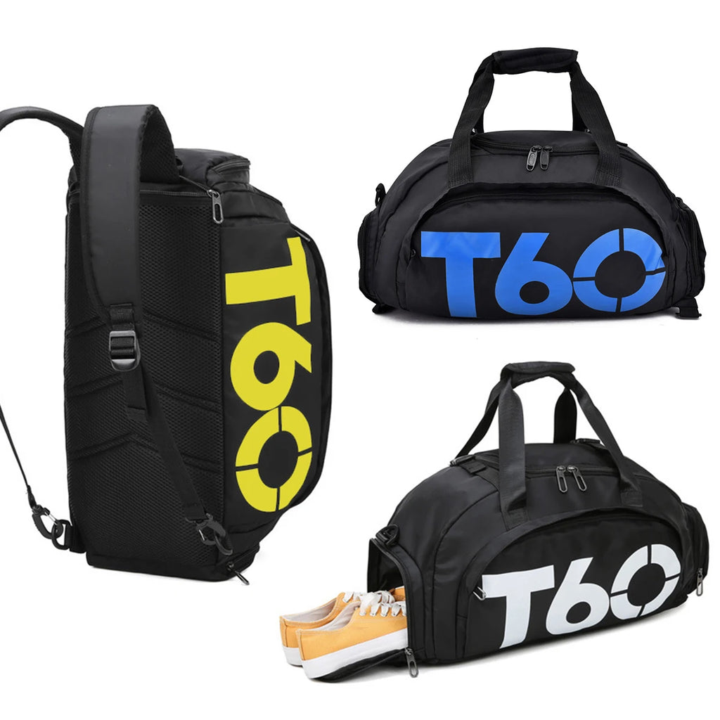 Fitness Bag Oxford Dry Wet Gym Bag Large Capacity Fitness Training Bag Shoe Compartment Wear-resistant for Men Women