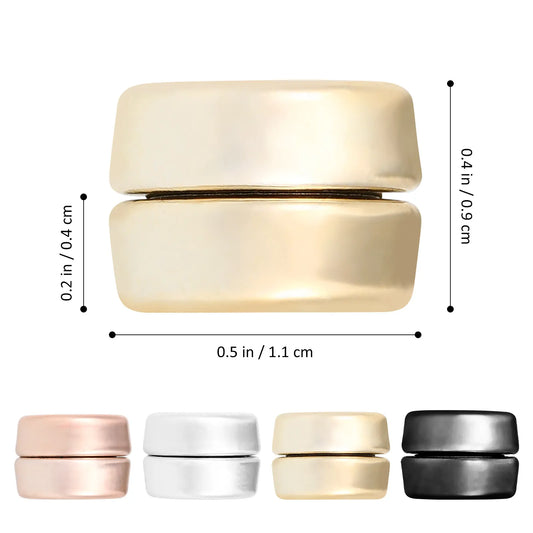 4Pairs Silk Scarf Accessories Hijab Magnetic Pins Alloy Round Magnet Buttons Secure Hold Scarf Clasp Shawl Pins for Women